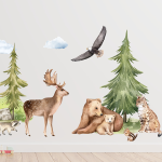 Adesivi murali – Animali del bosco (formato grande)