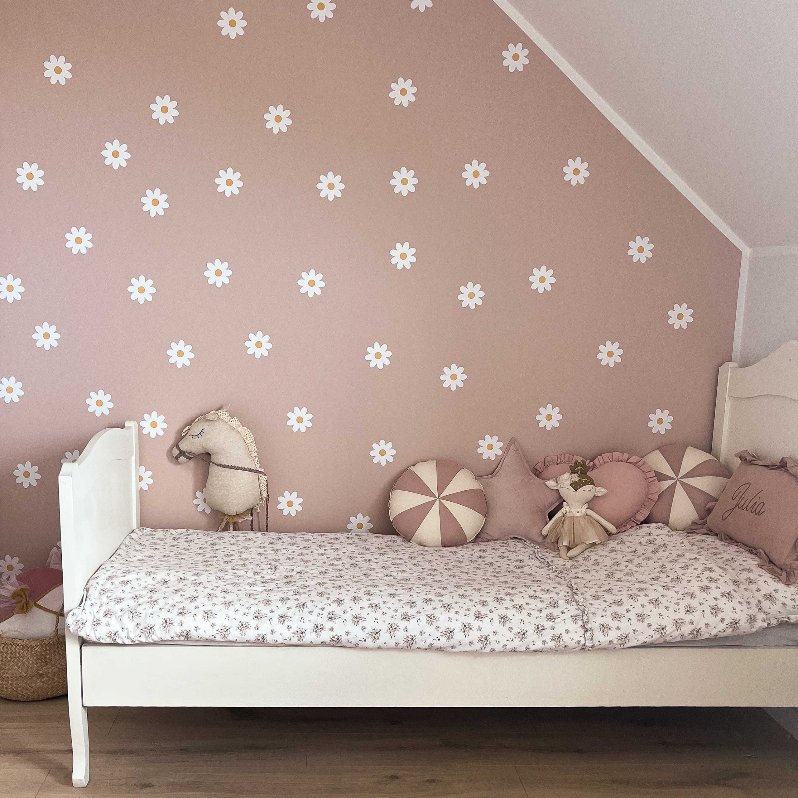 Adesivi murali – Fiori bianchi (50 pezzi) - immagine 7
