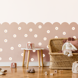 Adesivi murali – Fiori bianchi (50 pezzi)