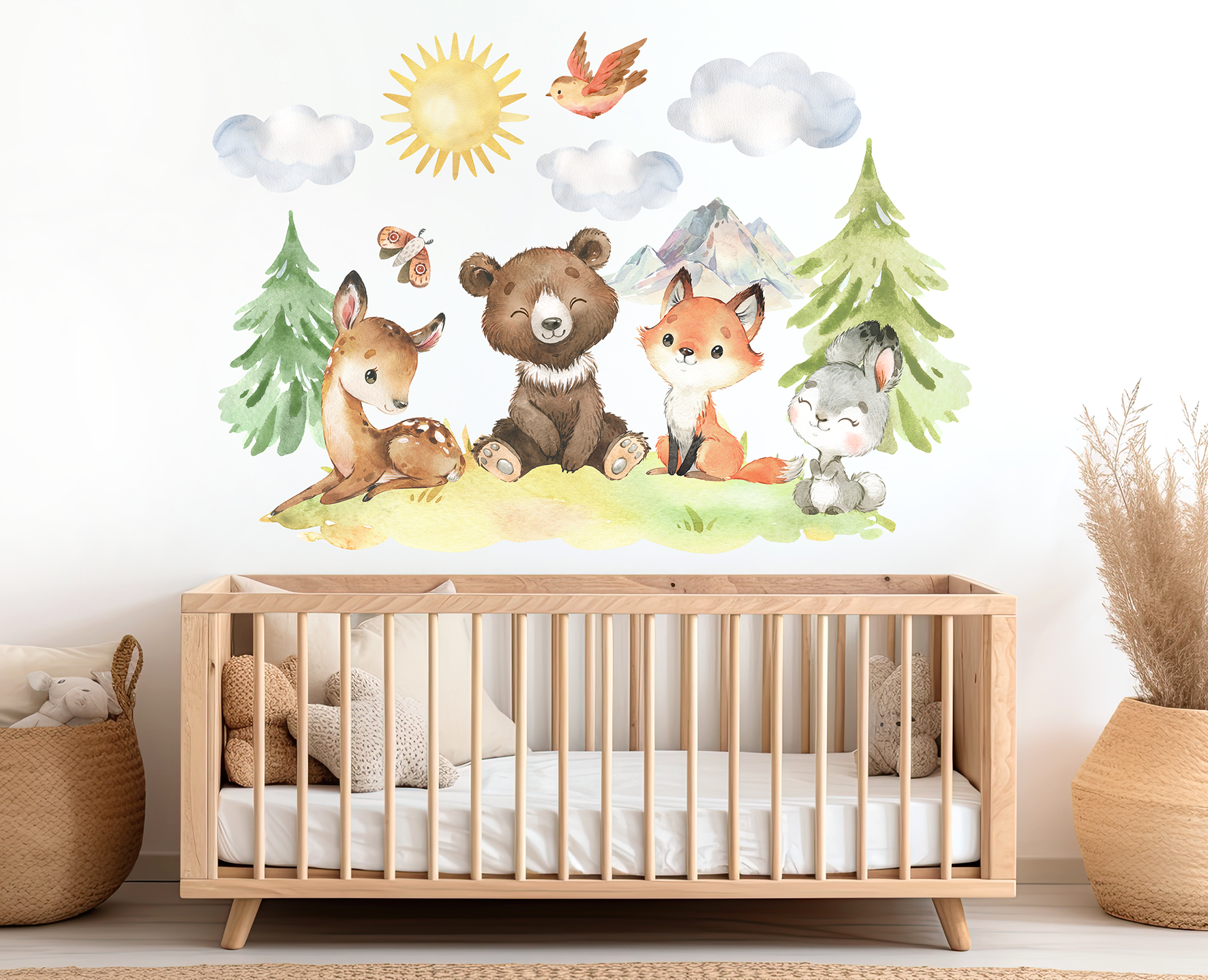 Adesivi murali per bambini – Grandi animali della foresta - immagine 3