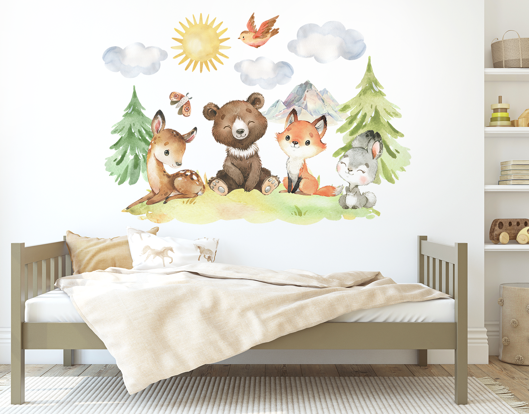 Adesivi murali per bambini – Grandi animali della foresta - immagine 4